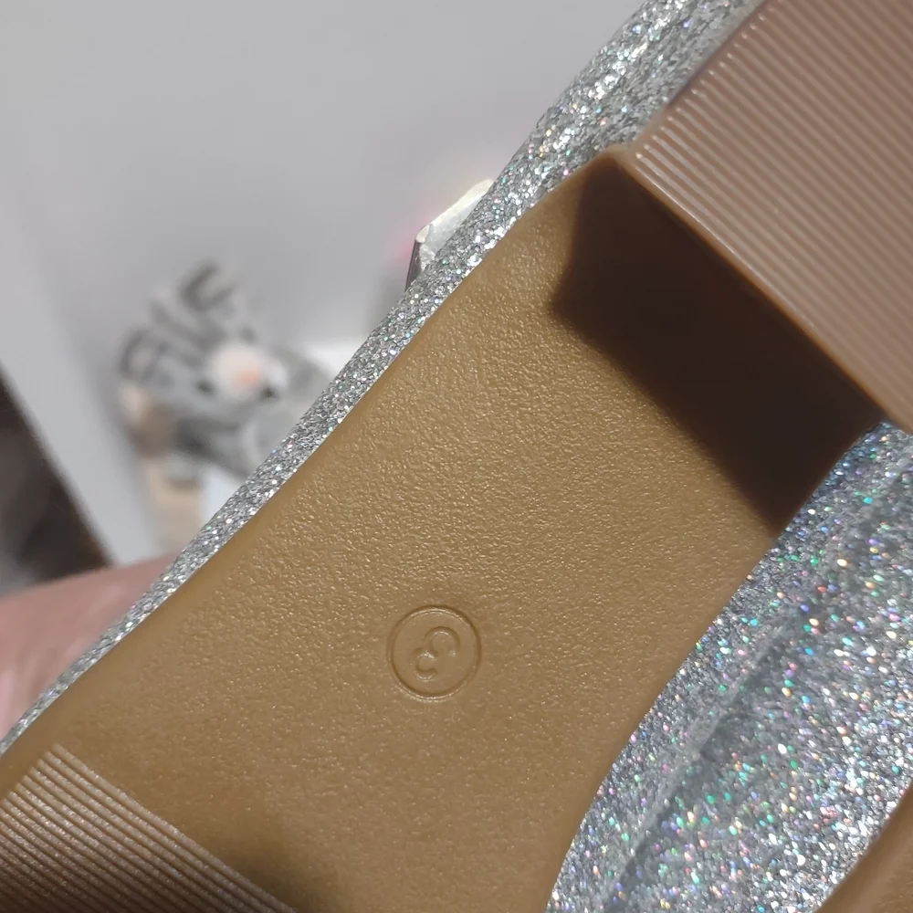 Silver Glitter Kids Shoes